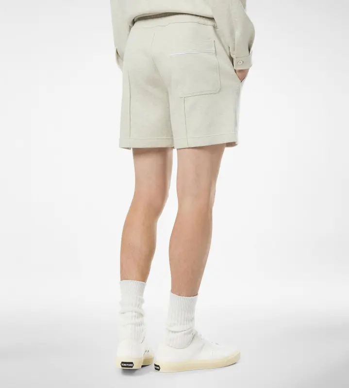 COTTON SILK CASHMERE SHORTS MOON online
